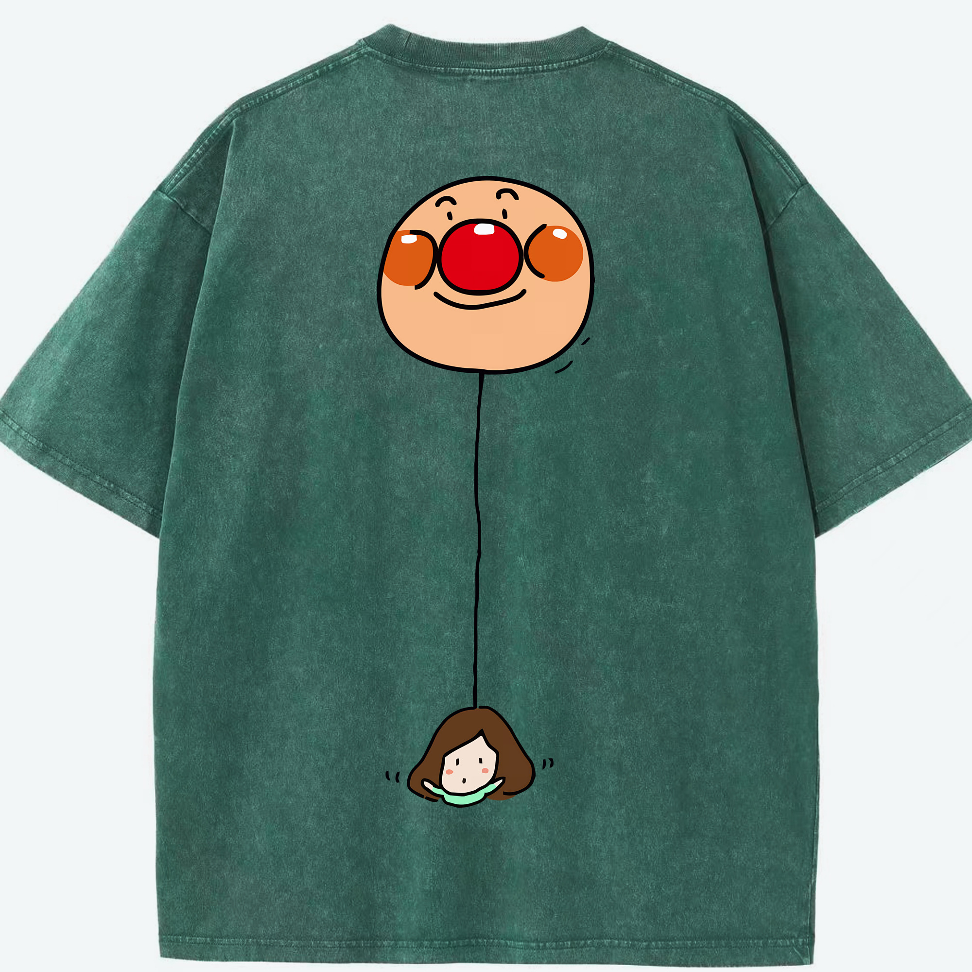 （画像用） アンパンマン Anpanman 綿100% ヴィンテージ風 半袖Tシャツ（背面プリント）